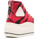 R13 Kurt sneakers met zebraprint - Rood