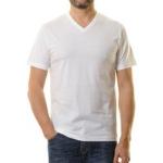 Witte RAGMAN V-hals T-shirts V-hals  in maat S voor Heren 