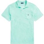 Turquoise Badstoffen Ralph Lauren Polo Poloshirts  in Grote Maten voor Heren 