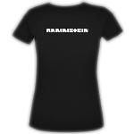 Zwarte Rammstein All over print T-shirts met opdruk  in maat S voor Dames 