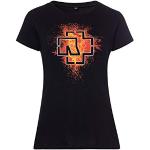 Zwarte Rammstein All over print T-shirts met opdruk  in maat XL voor Dames 