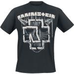 Zwarte Rammstein Effen T-shirts Ronde hals  in maat M voor Heren 