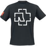 Zwarte Rammstein Effen T-shirts Ronde hals  in maat S voor Heren 