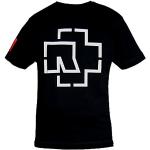 Zwarte Rammstein T-shirts met opdruk  in maat L voor Heren 