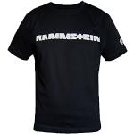 Zwarte Rammstein T-shirts met opdruk  in maat S voor Heren 