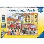 Multicolored Ravensburger Sinterklaas Brandweer 100 stukjes Legpuzzels  in 51 - 100 st 5 - 7 jaar voor Kinderen 