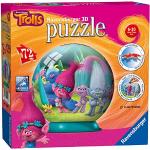 Ravensburger Trolls 3D Jigsaw Puzzle Ball voor Kinderen Leeftijd 6 Jaar - 72 Stuks - Geen Lijm Vereist