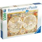 Multicolored Ravensburger 1.500 stukjes Legpuzzels  in 1500 st met motief van Wereldkaart in de Sale voor Kinderen 