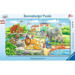 Groene Ravensburger Dierentuin 15 stukjes Legpuzzels 3 - 5 jaar voor Kinderen 