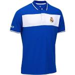 Blauwe Real Madrid Poloshirts  in maat S met motief van Madrid voor Heren 