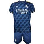 Real Madrid Set kinderT-shirt en broek tweede team van het seizoen 2023-2024 - officiële replica officieel gelicentieerd - kind, Donkerblauw, 14 Jaar