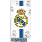 Witte Real Madrid Strandlakens  in 75x150 met motief van Madrid 