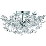 Zilveren Chromen Bloemen Plafondlampen 