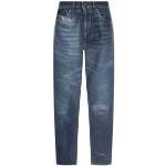 Marine-blauwe Diesel Straight jeans  in maat L  lengte L32  breedte W28 in de Sale voor Dames 
