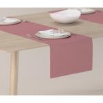 Dekoria Rechthoekige tafelloper collectie Cotton Panama mat roze 40 x 130 cm