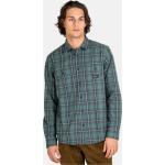 Groene Flanellen REELL Geweven Geruite overhemden  in maat XL voor Heren 