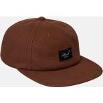 Bruine Polyester REELL Geweven Snapback cap  in Onesize voor Heren 