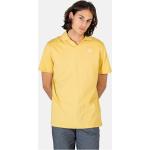 Gele Jersey REELL Geweven Poloshirts  in maat XL Bio voor Heren 