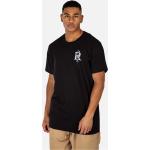 Zwarte Jersey REELL Geweven T-shirts  in maat S Bio voor Heren 