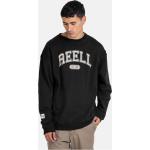 Zwarte Fleece REELL All over print Oversized sweaters  in maat XL voor Heren 