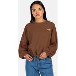Bruine Fleece REELL Cropped sweaters  in maat M in de Sale voor Dames 