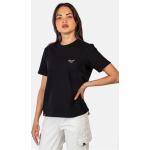 Zwarte Jersey REELL Geweven T-shirts met ronde hals Ronde hals  in maat L Bio voor Dames 