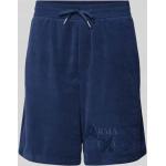 Marine-blauwe Polyester Emporio Armani Fitness-shorts  in maat M voor Heren 