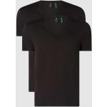 Zwarte Polyester G-Star Raw V-hals T-shirts V-hals  in maat M 2 stuks voor Heren 