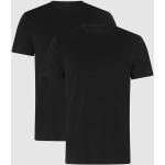 Zwarte Jersey RAGMAN Pima T-shirts met ronde hals Ronde hals  in maat M 2 stuks voor Heren 
