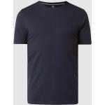 Marine-blauwe Lerros Effen T-shirts Ronde hals  in maat M voor Heren 