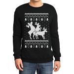 Zwarte Polyester Sweatshirts  voor een Kerstmis  in maat XL voor Heren 
