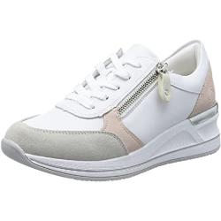 Remonte D3211 Sneakers voor dames, Kwarts Wit Lichtblush Wit Crema 81, 37 EU