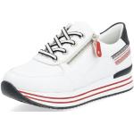 Witte Remonte Lage sneakers  in maat 42 met Hakhoogte 3cm tot 5cm met Ritssluitingen voor Dames 