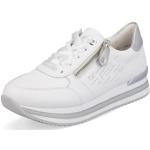 Witte Remonte Lage sneakers  in maat 36 met Hakhoogte 3cm tot 5cm met Ritssluitingen voor Dames 