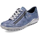 Blauwe Synthetische Waterafstotend Remonte Sneakers met rits  in 40 met Hakhoogte 3cm tot 5cm met Vetersluitingen voor Dames 