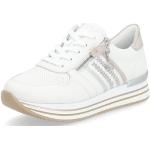 Klassieke Witte Remonte Lage sneakers  in maat 43 met Hakhoogte 3cm tot 5cm met Ritssluitingen voor Dames 
