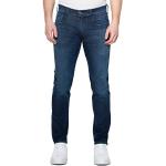 Casual Donkerblauwe Stretch Replay Slimfit jeans  breedte W32 Sustainable in de Sale voor Heren 