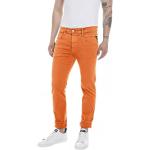 Casual Oranje Replay Slimfit jeans  breedte W31 Sustainable voor Heren 