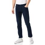 Donkerblauwe Corduroy Stretch Replay Straight jeans  breedte W28 voor Heren 