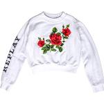Replay Sweatshirt voor meisjes, wit (001 wit)., 104 cm