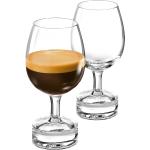 Glazen Nespresso Espressokopjes met motief van Koffie 2 stuks 