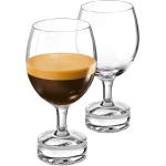 Glazen Nespresso Espressokopjes met motief van Koffie 2 stuks 