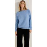 Blauwe Polyester CECIL Sweatshirts  in maat XXL voor Dames 