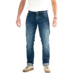Blauwe Used Look Tapered jeans  in maat XXS in de Sale voor Heren 