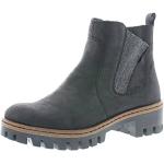 Rieker Dames Herfst/Winter Chelsea Boots, Zwart (Zwart/Antraciet 01), 39 EU
