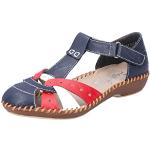 Blauwe Rieker Platte sandalen  voor de Zomer  in maat 37 in de Sale voor Dames 