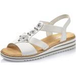 Witte Rieker Platte sandalen  voor de Zomer  in 39 met Hakhoogte 3cm tot 5cm in de Sale voor Dames 