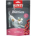 RINTI Bitties kip met wortel en spinazie | hondensnack | 12 x 100 g | trainingslekkernij | zonder suiker