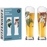 Multicolored vaatwasserbestendige Ritzenhoff Witbier glazen met motief van Vogels 2 stuks 