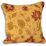 Gouden Polyester Bloemen Decoratieve kussenhoezen  in 55x55 